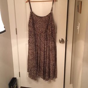 Very cute Chiffon leopard printed sun dress